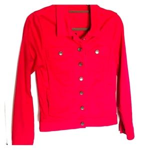 Kut from the Kloth Red Denim Jacket